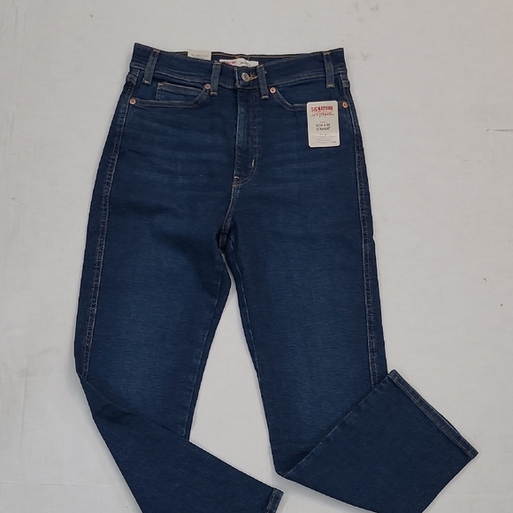 Signature by Levi Strauss High Rise Indigo Jeans - Picture 1 of 4